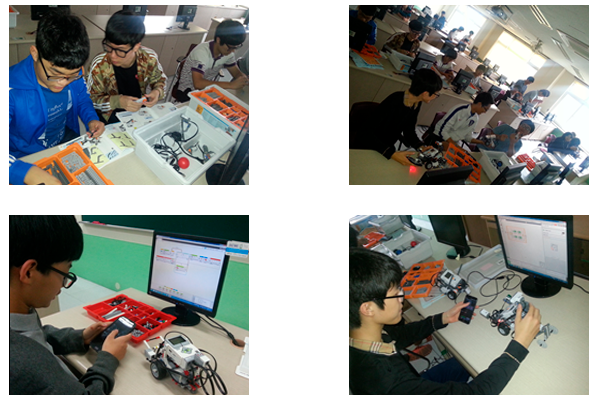 친구와 함께 하는 로봇 교실 이미지